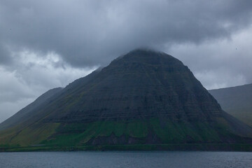 Cloud on a mountain in Iceland