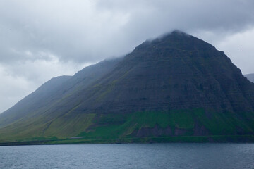 Cloud on a mountain in Iceland