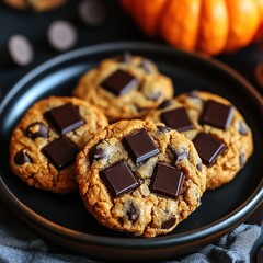 Wall Mural - Pumpkin Chocolate Chip Cookies 