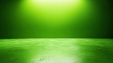 Poster - Green screen background, used for adding virtual backgrounds in post-production through chroma key technology