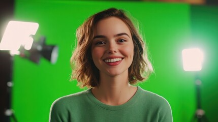 Poster - Green screen for livestreaming - Optimizing green screen setups specifically for livestreams, ensuring clear and professional backgrounds for content creators, streamers, and virtual events.