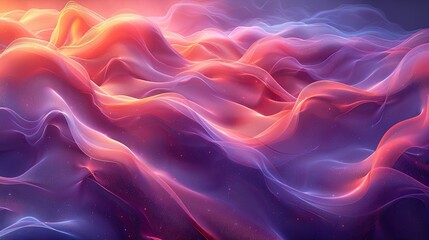 Wall Mural - Colorful abstract patterns, soft gradients and repeating elements create a calming effect.