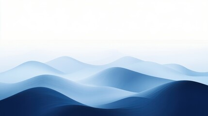 Fototapete - Minimalist abstract blue gradient â€“ A clean, sleek approach to gradient design, perfect for contemporary branding, 