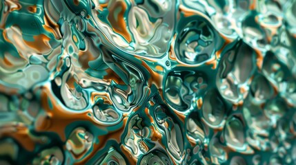 Wall Mural - abstract colorful texture displayed on a surface reflecting light in an artistic manner during dayli