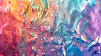 Wall Mural - colorful abstract patterns formed by light refracting through water droplets on a glass surface duri
