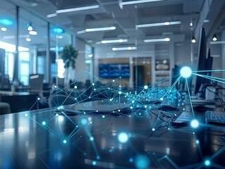 Poster - Abstract Network Connections in a Modern Office