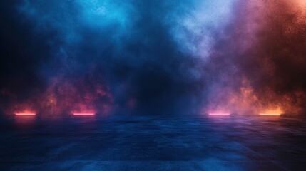 Poster - Virtual background for online events, focusing on backgrounds that can enhance webinars, online conferences, and virtual events