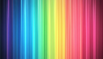 Sticker - Rainbow Stripes Background.