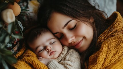 A holistic approach using sleep therapy to help mothers manage postpartum depression and improve rest.