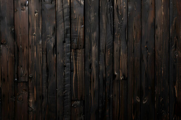Poster - Dark brown wooden background, ultra-realistic photography. 