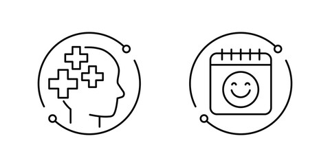 Sticker - Rehab, recovery time line icons