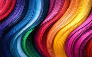 Poster - This stunning abstract artwork showcases flowing waves of vibrant colors, creating a mesmerizing visual experience that captivates and energizes, perfect for any creative space.