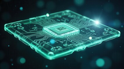 Poster - Innovative Photonic Chip Design Concept Visualization