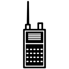 walkie talkie vector silhouette 