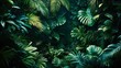 © drizzlingstarsstudio - Tropical Jungle Scene with Lush Greenery and Undergrowth
