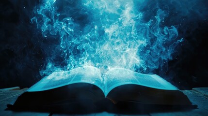 Wall Mural - a photography of a book, full of imagination and creativity, what you feel when you read