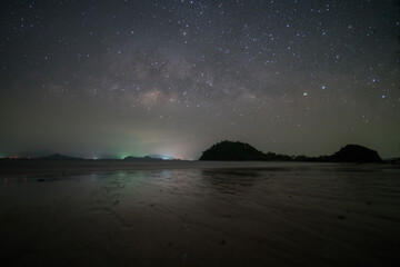 Wall Mural - Milky way at nigh sky