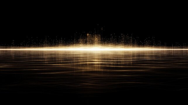 A luxurious, minimal background featuring glowing dots and thin lines in a web-like structure, leaving space in the top center for a text overlay.