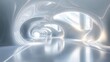 © furyon - futuristic white background with smooth curves and light reflections providing a sleek and modern aesthetic suitable for various design applications