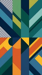 Geometric colorful background vector