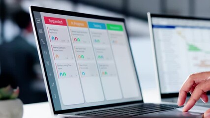 Poster - Kanban Project Management Software On Laptop