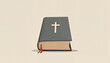 © Varvara - Christian Bible with cross symbol on textured background for faith and religion concept