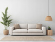 © Chari - Modern living room design featuring a comfortable sofa, plants, and natural decor elements