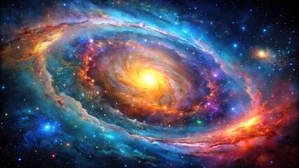 colorful space galaxy cloud nebula stary night cosmos