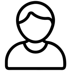Poster - User silhouette icon for website and mobile application interface