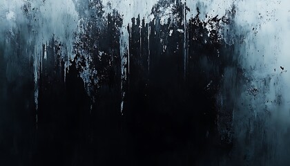 Leinwandbilder - An abstract artwork featuring dark streaks on a textured background, evoking a sense of depth and mystery through contrasting tones.