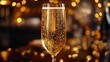 © drizzlingstarsstudio - Sparkling Champagne with Golden Bubbles - Festive Drink
