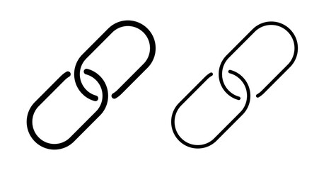 Link Icons set in solid and thin line style