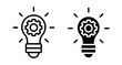 © Ranveer - Innovation Icons set in solid and thin line style