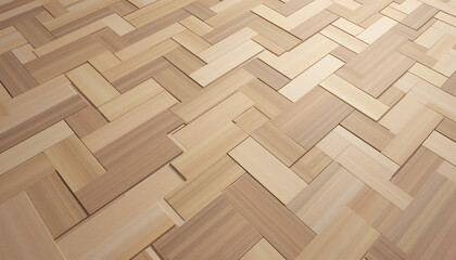 Wall Mural - herringbone parquet flooring texture, elegant design, wooden patterns, natural colors, high resoluti