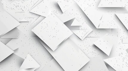 Poster - white geometric modern technology design background isolated on white or transparent png