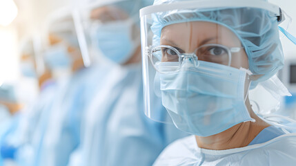 Surgeons in a Sterile Operating Room Conducting Surgery – Medical Professionals at Work