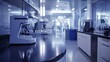 © Andrew - Innovative lab technology, Advanced laboratory equipment like centrifuges and microscopes in a sleek