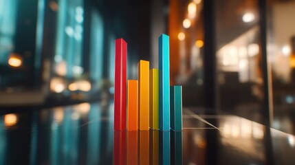 Poster - Colorful Bar Graph Representing Data Trends