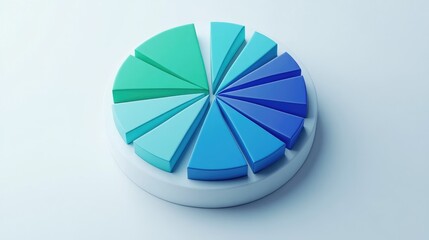 Poster - Colorful Pie Chart with Dynamic Segments