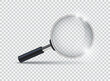 © Lysenko.A - Magnifying glass icon in flat style. Loupe vector illustration on isolated background. Searching sign business concept.