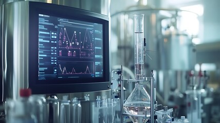 Poster - High-tech chemistry lab featuring AI-driven protocol optimization and efficiency
