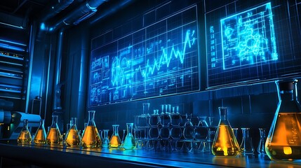 Poster - AI-driven chemistry lab enhancing precision and efficiency in experiments
