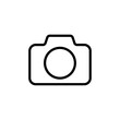 © Latest - camera icon Thin outline art symbol