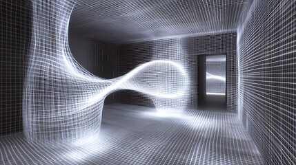 Poster - A high-tech physics research center with augmented reality tools for exploring the behavior of neutrinos 