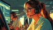 © Anastasiia - Call center employees preparing for a busy workday at their desks