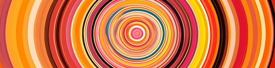 Poster - A vibrant, abstract circular pattern with a large central area for text
