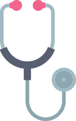 Poster - classic medical stethoscope is laying on a white surface, representing healthcare and medical examin