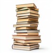 © typepng - Books with bright colors on a stack of hardcovers.