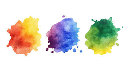 Aufkleber - Vibrant Abstract Watercolor Splashing Artistic Expression Generative AI