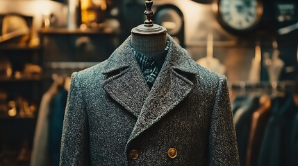 mannequin dressed in a coat